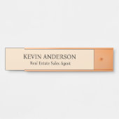 Plaque de nom personnalisée professionnelle pour p (Devant)