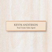 Plaque de nom personnalisée professionnelle pour p (Devant)