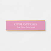 Plaque de nom personnalisée professionnelle pour p (Devant)