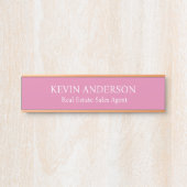 Plaque de nom personnalisée professionnelle pour p (Devant)