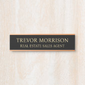 Plaque de nom personnalisée professionnelle pour p (Devant)