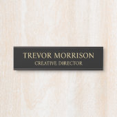 Plaque de nom personnalisée professionnelle pour p (Devant)