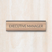 Plaque de nom personnalisée professionnelle pour p (Devant)