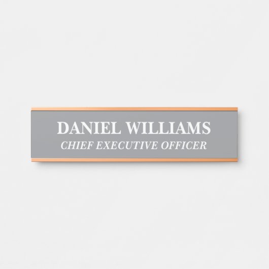 Plaque de nom personnalisée professionnelle pour p (Devant)