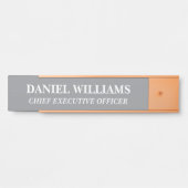 Plaque de nom personnalisée professionnelle pour p (Devant)