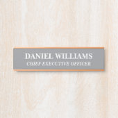 Plaque de nom personnalisée professionnelle pour p (Devant)
