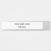 Plaque de nom personnalisée simple & enseigne long (Devant)