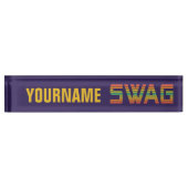 plaque de nom personnalisée SWAG (Devant)