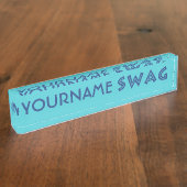 plaque de nom personnalisée SWAG (Taille)