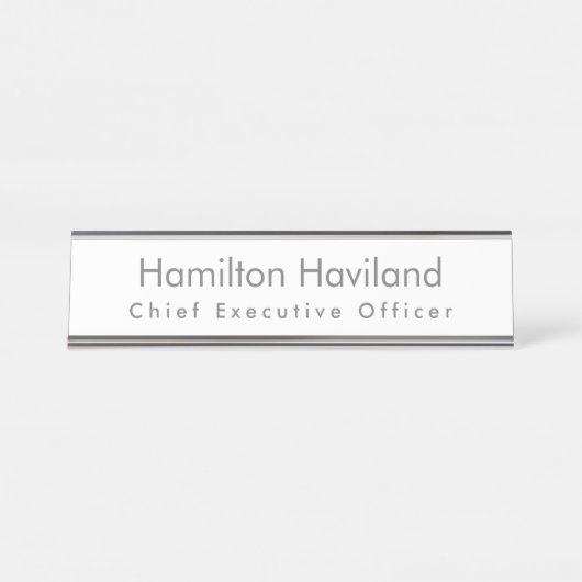 Plaque de nom pour bureau ou mur HAMbyWG (Devant)