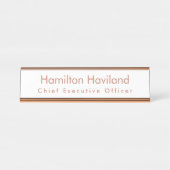 Plaque de nom pour bureau ou mur HAMbyWG (Devant)