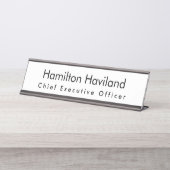 Plaque de nom pour bureau ou mur HAMbyWG (Devant)