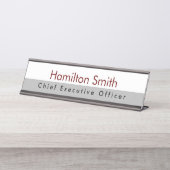 Plaque de nom pour bureau ou mur HAMbyWG (Devant)