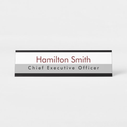 Plaque de nom pour bureau ou mur HAMbyWG (Devant)