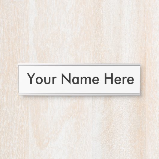 Plaque de nom pour le travail (Devant)