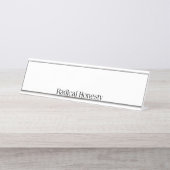 Plaque de nom professionnel Honnêteté Radicale (Devant)