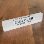 Plaque de Nom Professionnelle Moderne (Taille)