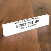 Plaque de Nom Professionnelle Moderne (Taille)
