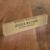 Plaque de Nom Professionnelle Moderne (Taille)