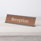 Plaque de nom simple de réception (Devant)