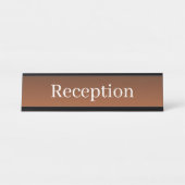 Plaque de nom simple de réception (Devant)