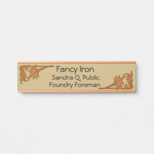 Plaque de nom - Supports de feuilles