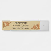 Plaque de nom - Supports de feuilles (Devant)