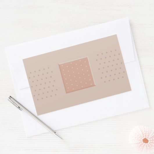 Plaque de pansement Médicale - Sticker Rectangle (Enveloppe)