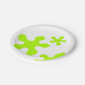 plaque de papier blanc fin et fin, assiettes (Angle)