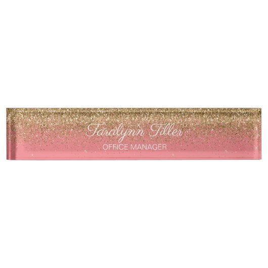 Plaque de parties scintillant rose (Devant)