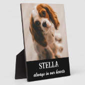 Plaque de photo de souvenir d'animal de compagnie (Côté)