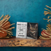 Plaque de photo de souvenir de chat de compagnie r (Côté)