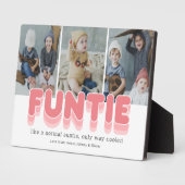 Plaque de photo de tante Funtie drôle (Côté)