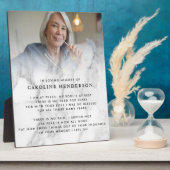 Plaque de photo et de citation en marbre à mémoire (Côté)