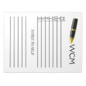 Plaque de planification hebdomadaire / Carnet Clas (Devant)