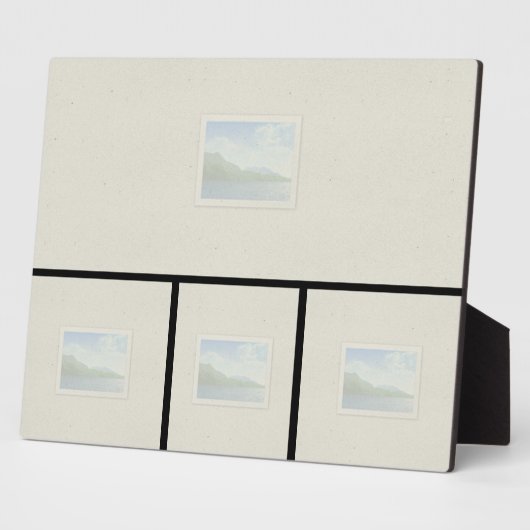 Plaque de plateau 8x10 avec 4 images (Côté)