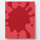 Plaque de plateau à plateau à carreaux rouge perso (Devant)