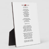 Plaque de poème (Côté)