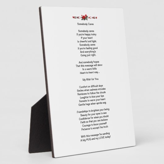 Plaque de poème (Côté)