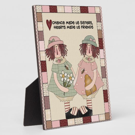 Plaque de poème de sœurs (Côté)