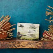 Plaque de poème du soldat de l'armée (Côté)