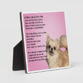 Plaque de poème maman - Chihuahua Design (Recto)