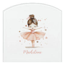 Ballerina Nom personnalisé Fille