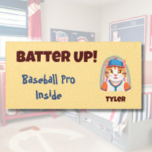 Cadeaux de chats mignons pour les joueurs de baseb