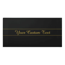 Conception de texte personnalisable simple or et n