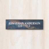 Plaque de porte de bureau moderne pour nom profess (Devant)