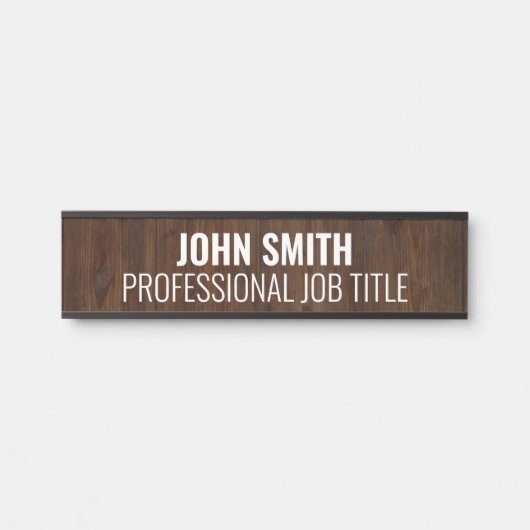 Plaque de porte de bureau moderne pour professionn (Devant)