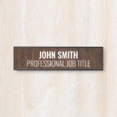 Plaque de porte de bureau moderne pour professionn (Devant)