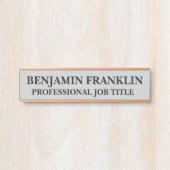 Plaque de porte de bureau moderne professionnelle (Devant)