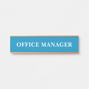 Plaque de porte de bureau moderne professionnelle